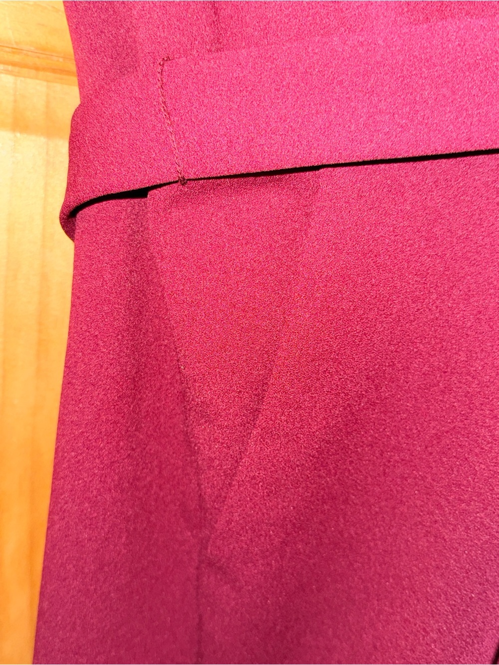 Calvin Klein Elegant Burgundy Jumpsuit w/Self Tie Belt, Tulip Sl & Pockets-16-EC - Picture 8 of 16